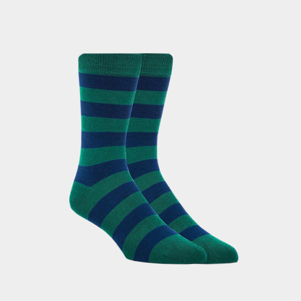 Green and Navy Stripes