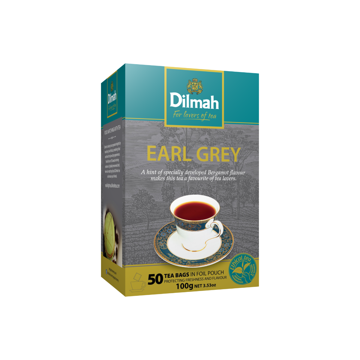 Gourmet Earl Grey - 50 Tagless Tea Bags - Dilmah South Africa product image