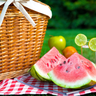 watermelon at a picnic