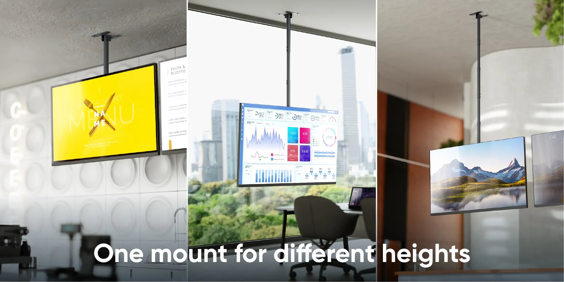 One mount for different heights