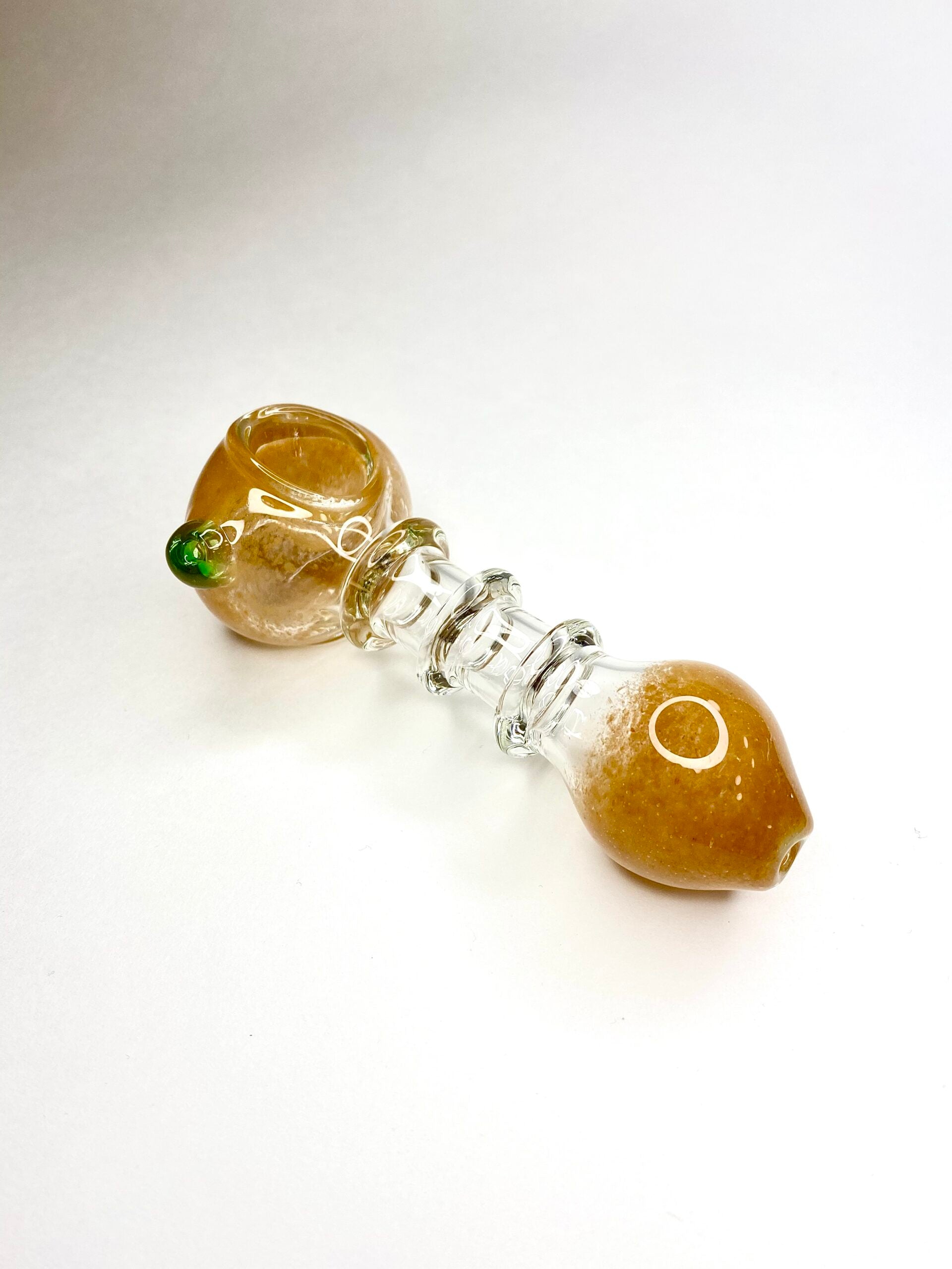 Glass Hand Pipe - Clear Knuckle Design - 4