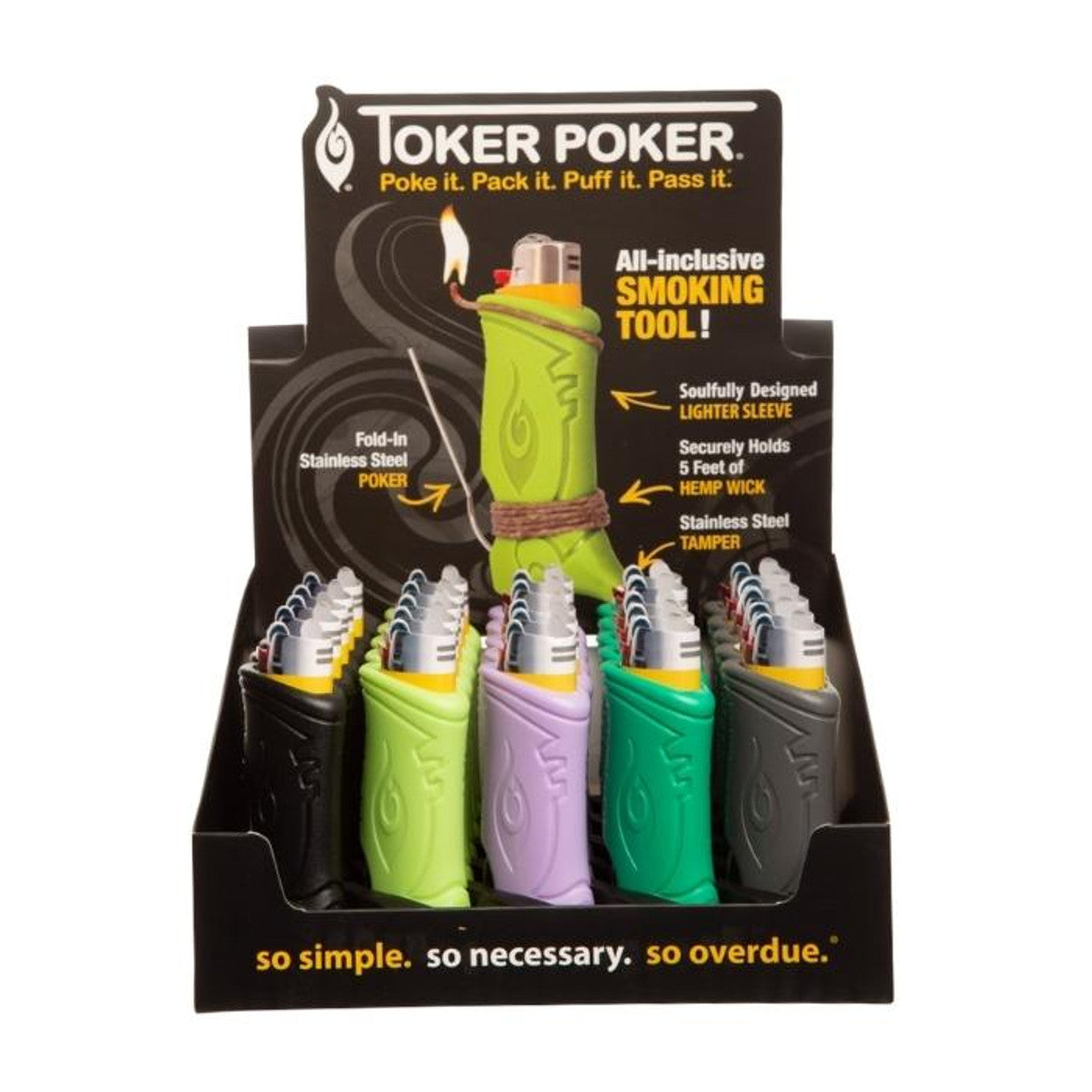 Toker Poker - Lighter Sleeve W/ Wick Holder