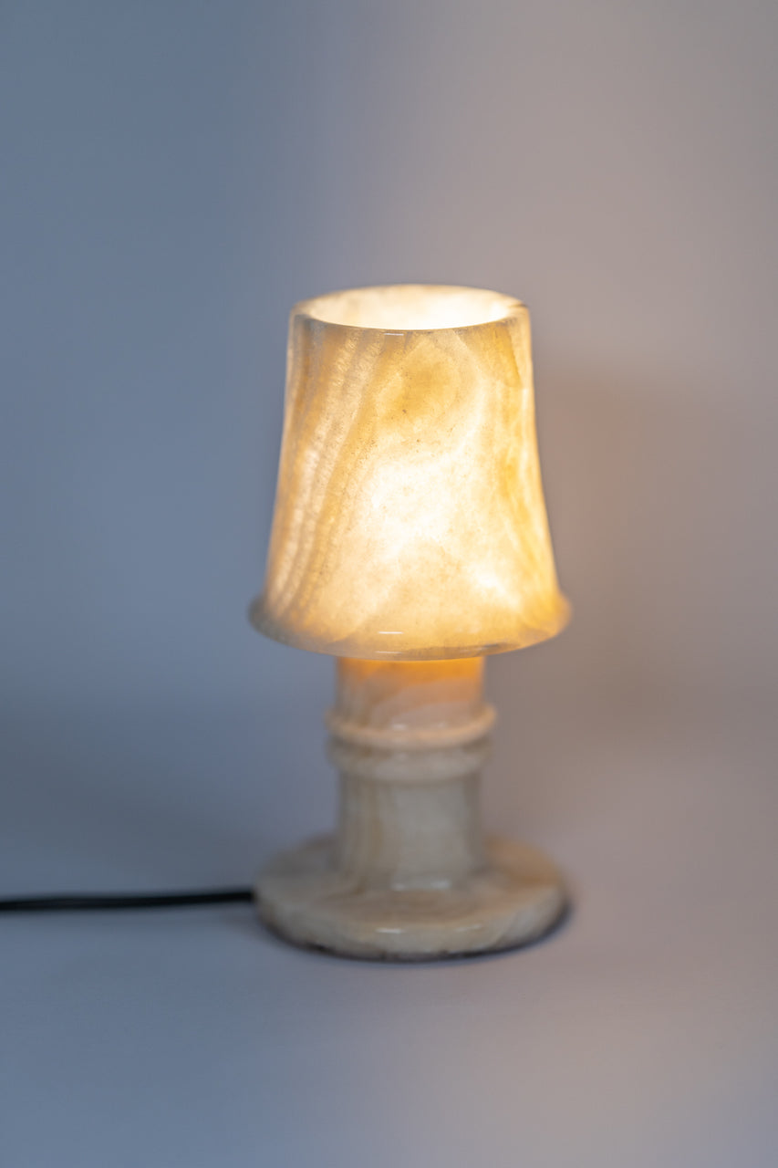 onyx marble table lamp