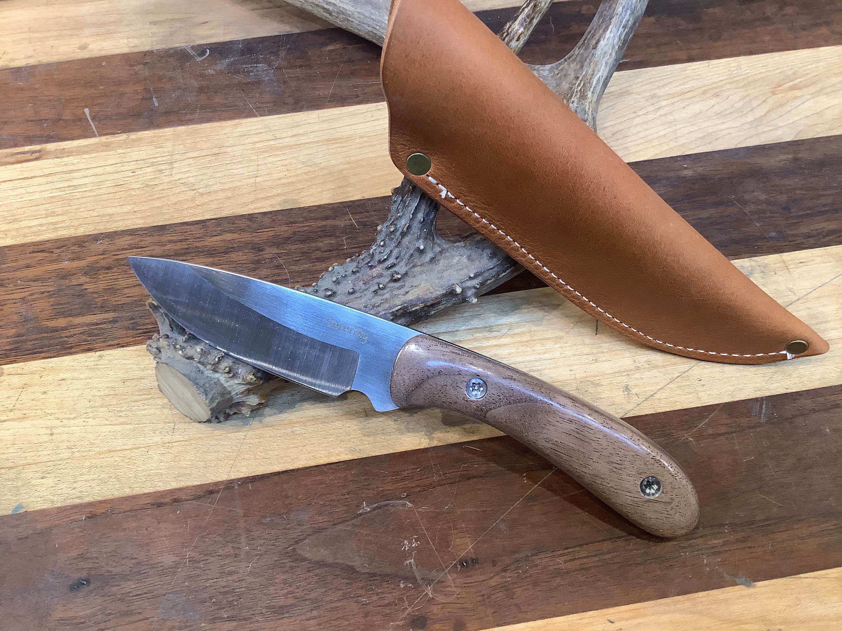 713 Utility Knife in CPM MagnaCut with Walnut Handle