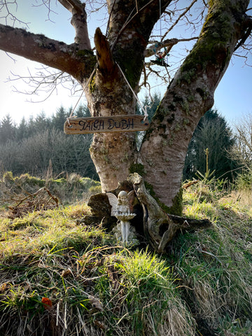 Forest Scene with Fairy Tree