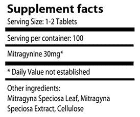 30mg Kratom Tablets