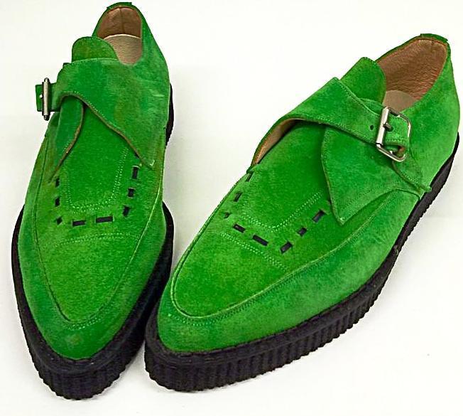 lime green suede shoes