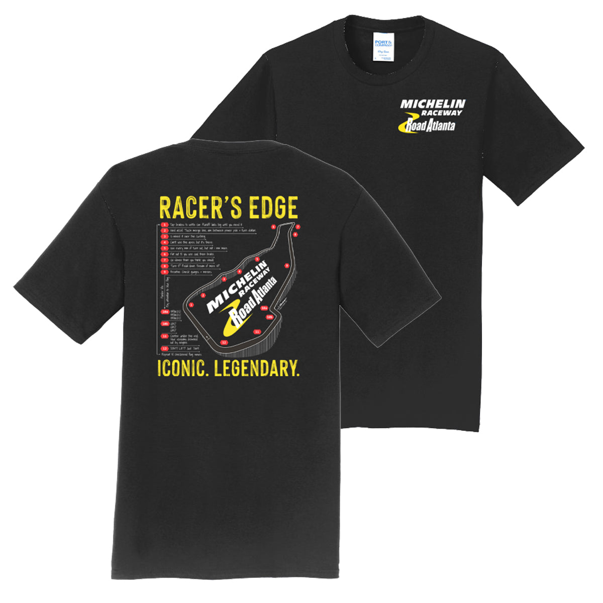 MRRA Racer's Edge Tee - Jet Black - Store 254 at Michelin Raceway product image