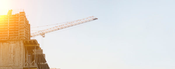 sunshine on construction crane