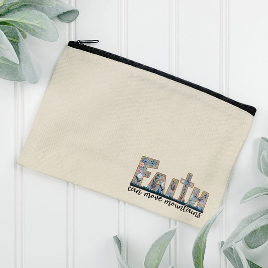 With God All Things Are Possible  Canvas Zipper Pouch – Scripture And Grace