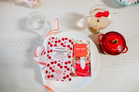 Valentine's Day Galentine's Day table setting party favors