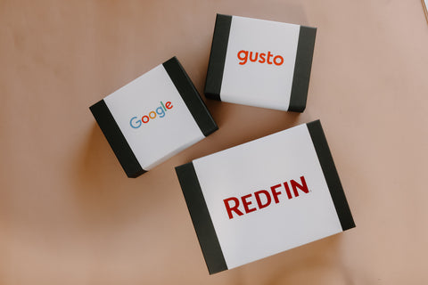 Google, Gusto and Redfin boxes