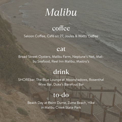 Malibu guide by BOXFOX