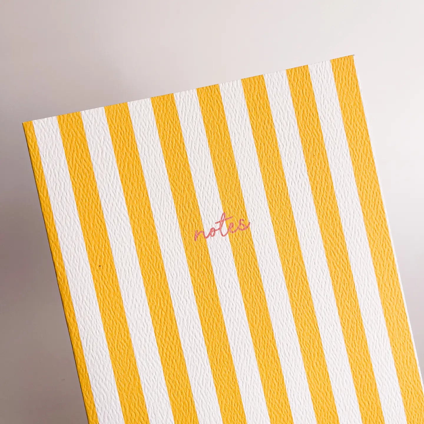 Striped Notebook - Yellow
