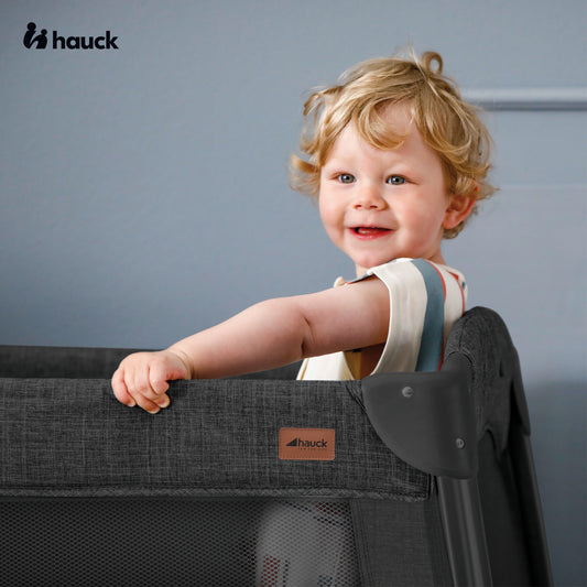  Hauck Sleep N Play Go Plus Cuna de viaje portátil, cama  plegable compacta y móvil, con ruedas, colchón plegable y bolsa de  almacenamiento, color beige : Todo lo demás