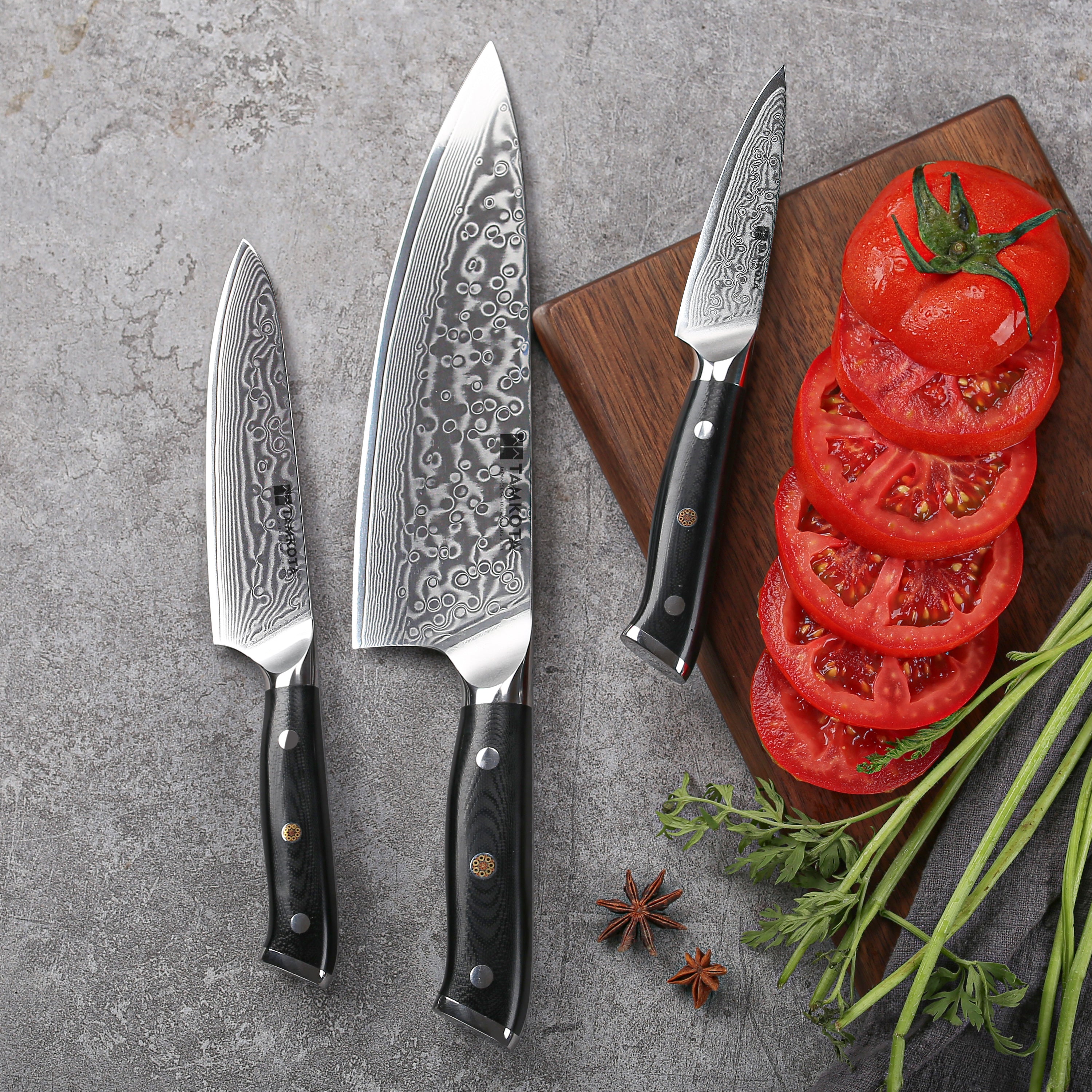 The Best 3 PCS Chef's Knife Set According to Pro Chefs
