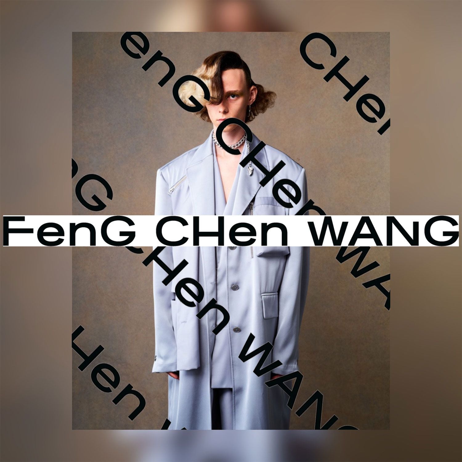 feng chen wang パネルドカラー Tシャツ | labiela.com