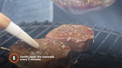 Step 5: Gently apply the marinade every 5 minutes.