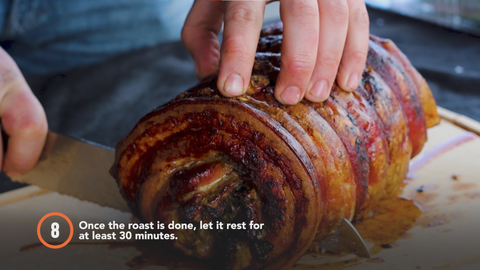 Step 8:  Once the roast is done, let it rest for at least 30 minutes.