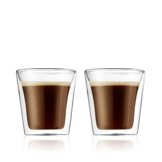 Bodum Assam Double Wall Glass, Set of 2, 0.4 l, 13.5 oz., Clear