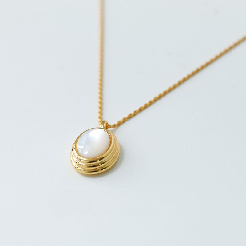 S925 Oval Necklace B1595