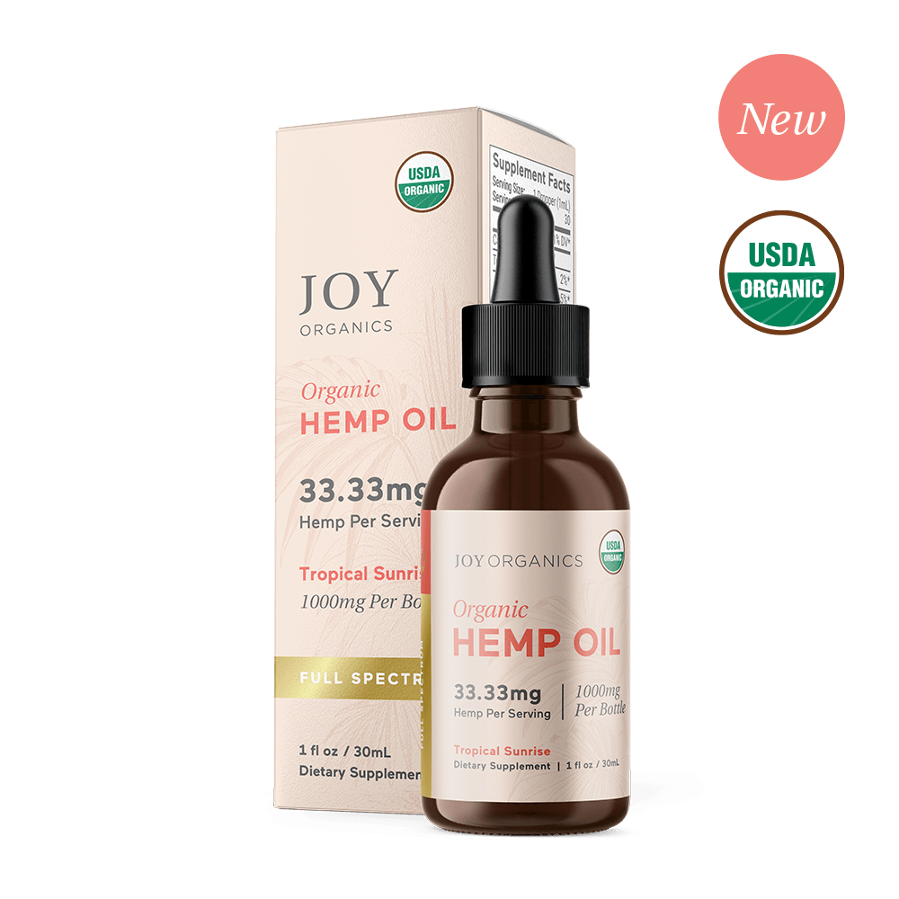 Tropical Sunrise: Organic Full Spectrum Hemp Tincture - Joy Organics product image