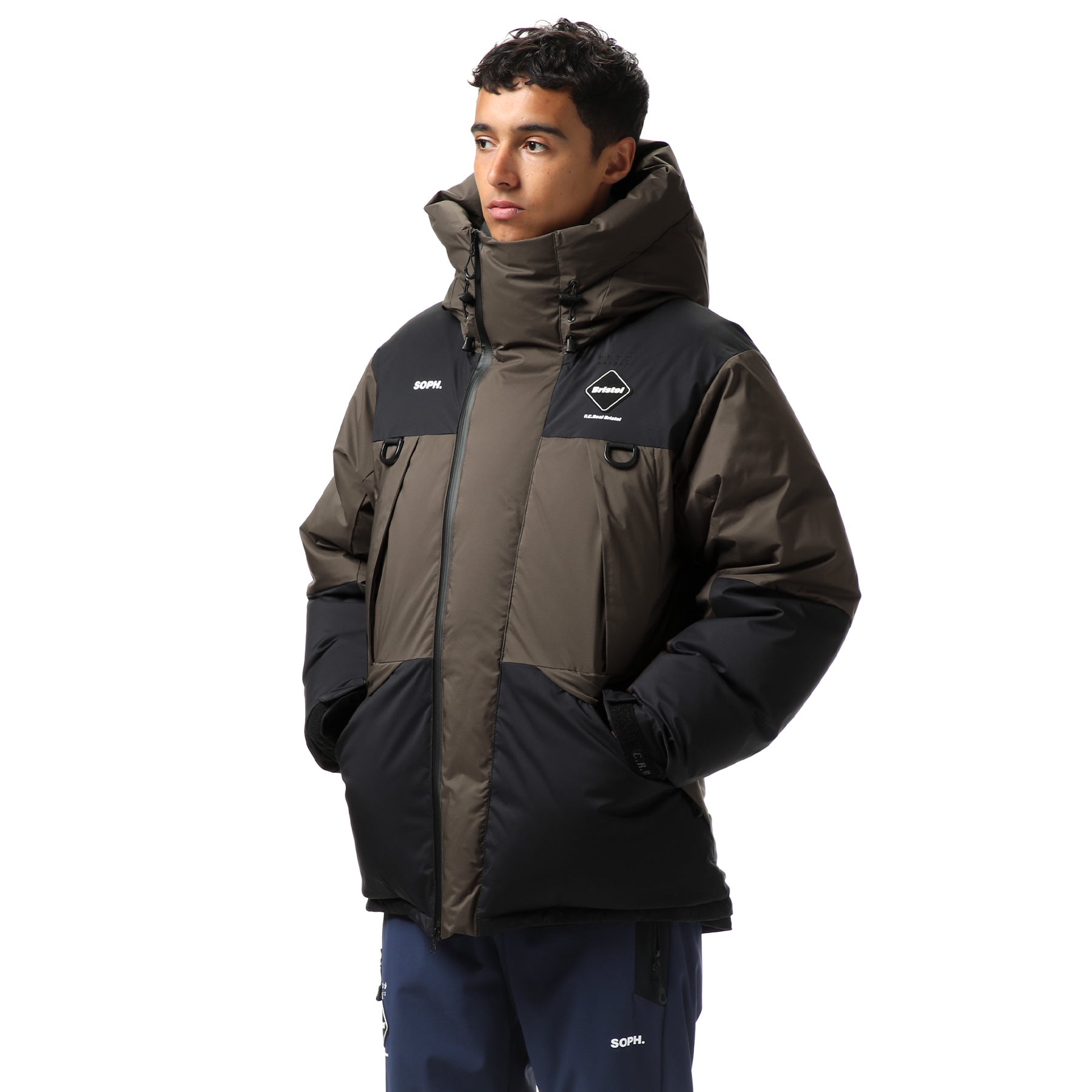 22AW FCRB DOWN BENCH PARKA NAVY L-