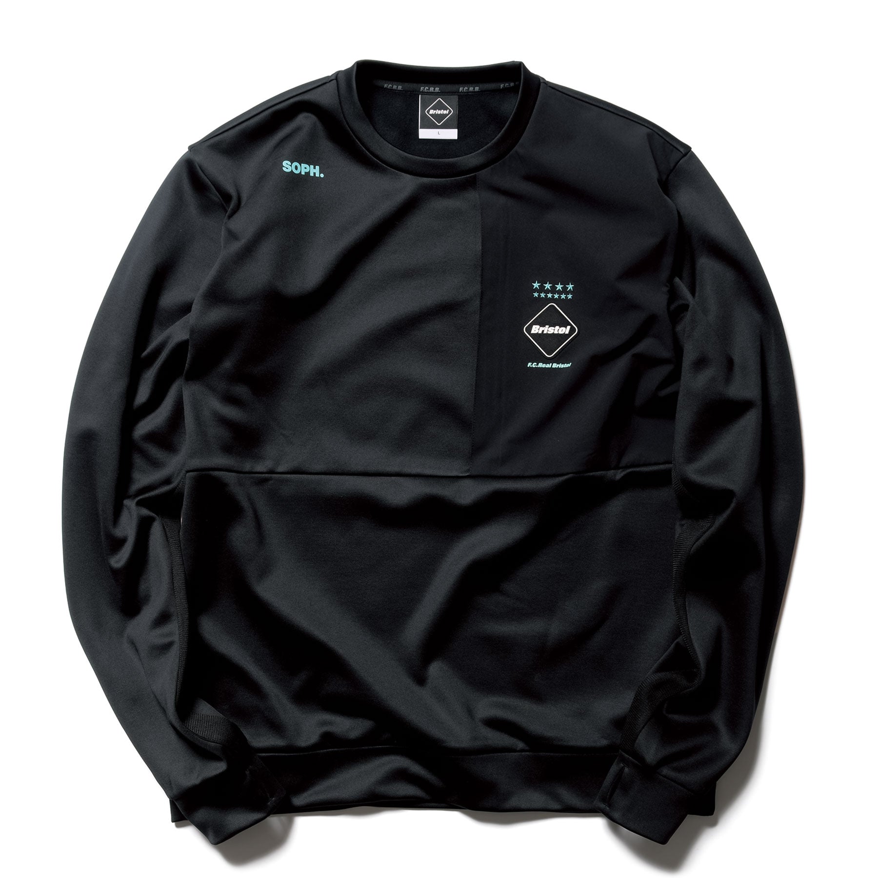 ☆定価以下☆未使用☆FCRB SLEEVE LOGO CREW NECK TOP-