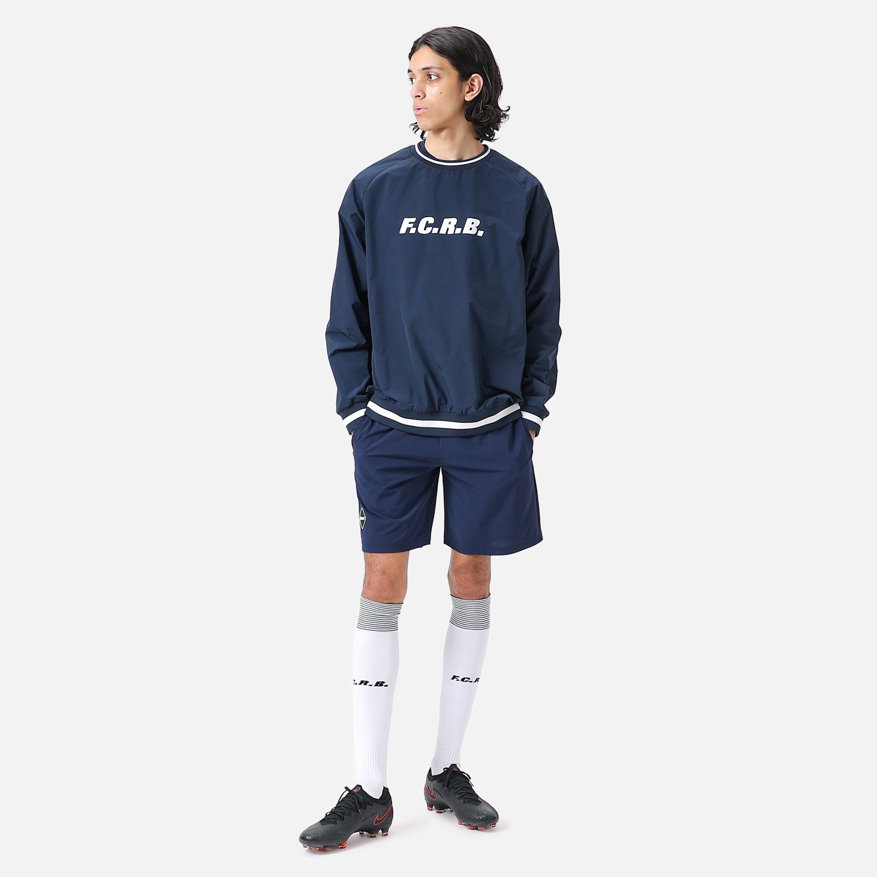 AUTHENTIC LOGO RIBBED TRAINING PISTE - NAVY