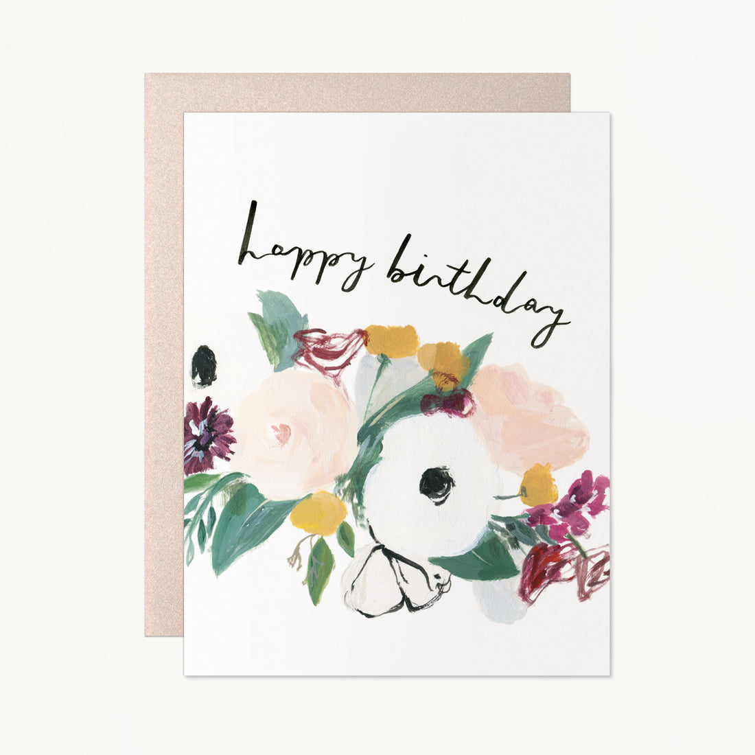 Happy Birthday Anemone Card – Sidebloom Shop