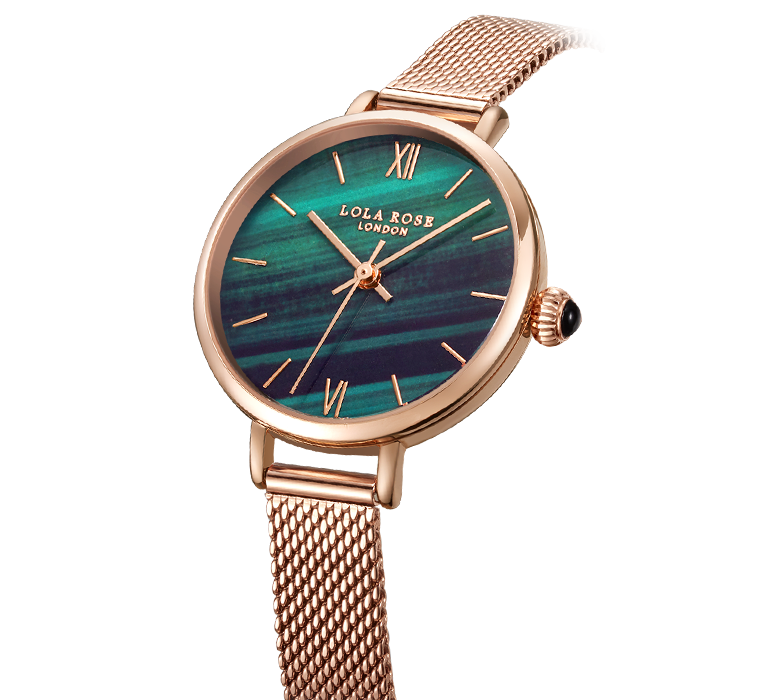 Malachite Textured Watch – Lola Rose