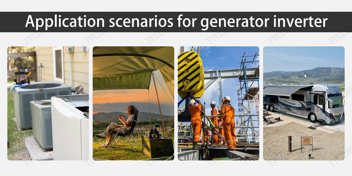 Application scenarios for generator inverter