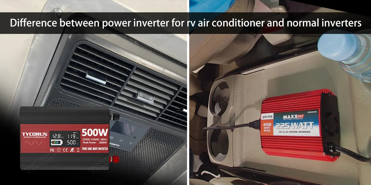 Difference between power inverter for rv air conditioner and normal inverters