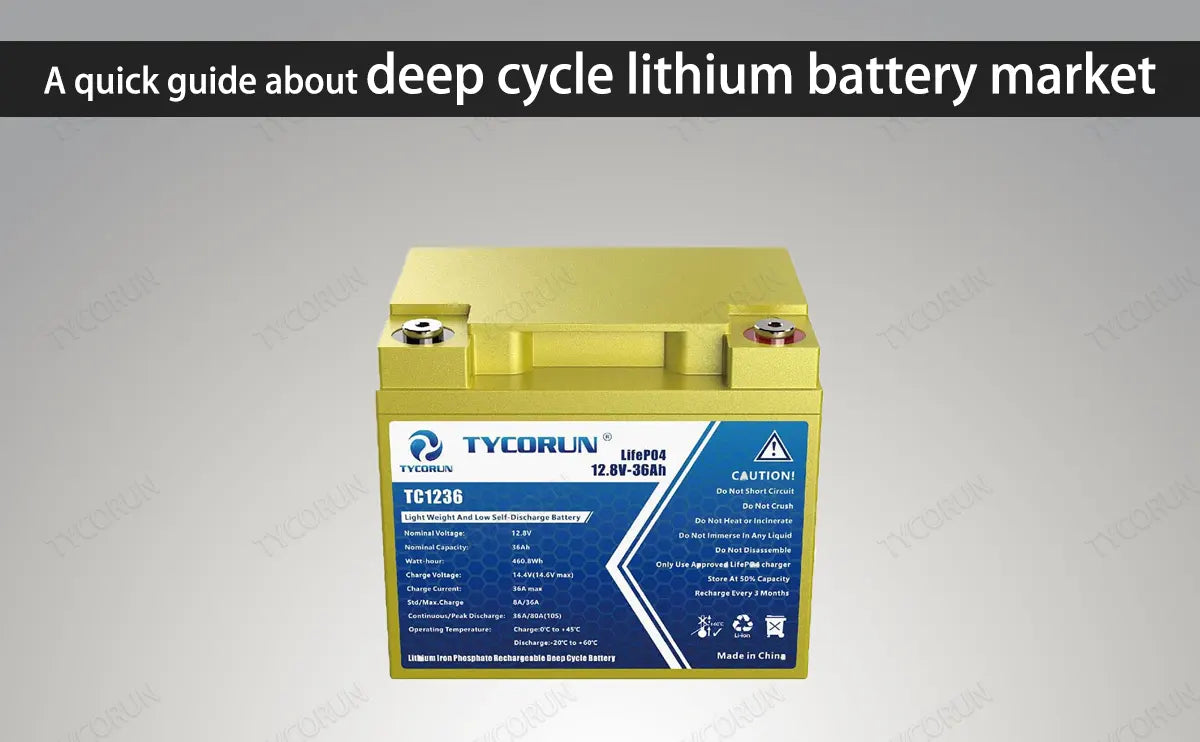 A quick guide about deep cycle lithium battery market