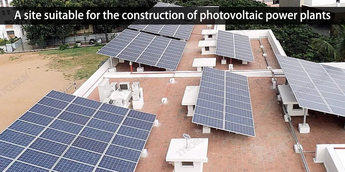 A site suitable for the construction of photovoltaic power plants