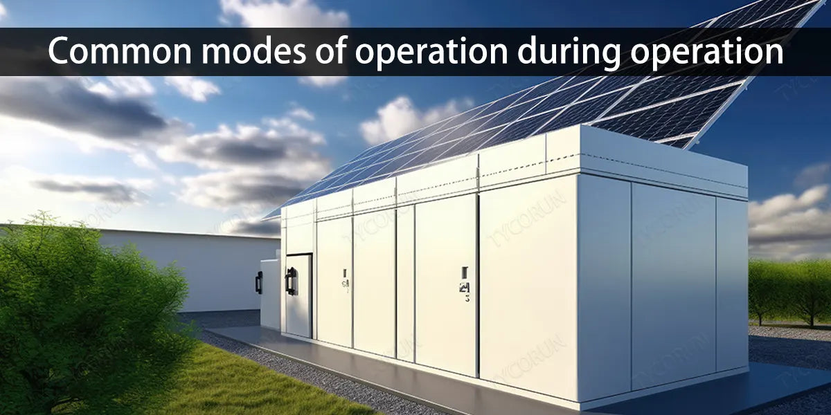 Common modes of operation during operation