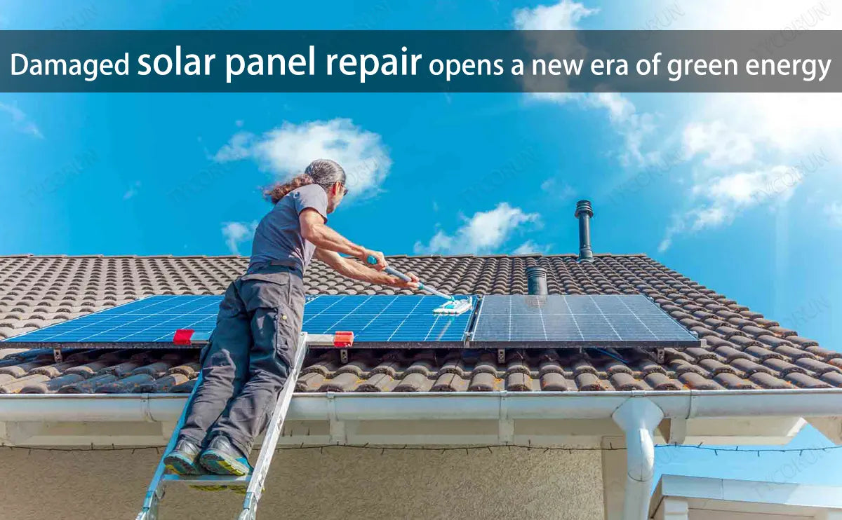 Damaged solar panel repair opens a new era of green energy