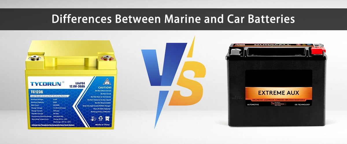 Differences Between Marine and Car Batteries