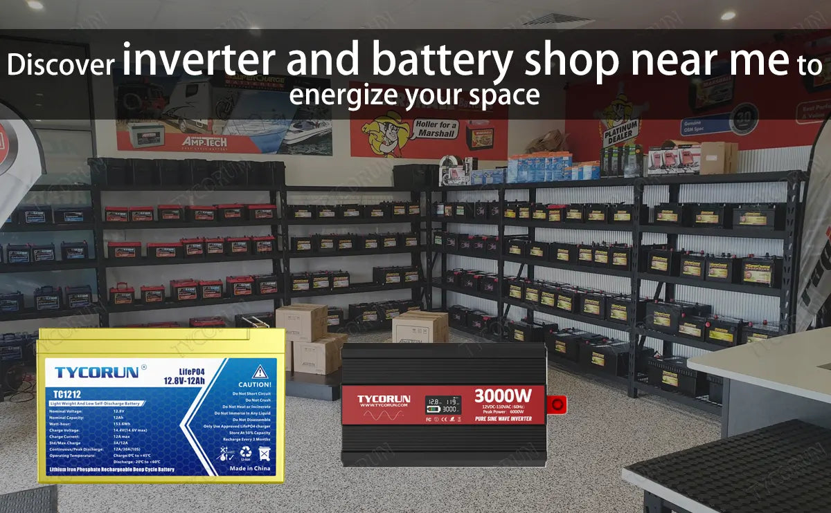 Discover inverter and battery shop near me to energize your space