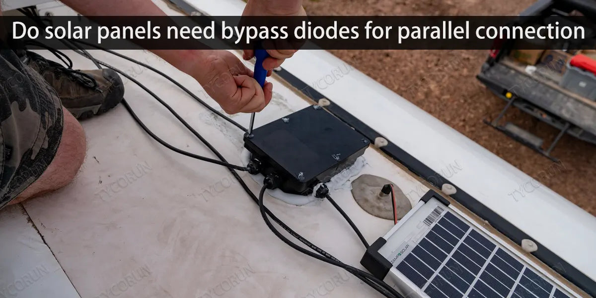 Do solar panels need bypass diodes for parallel connection