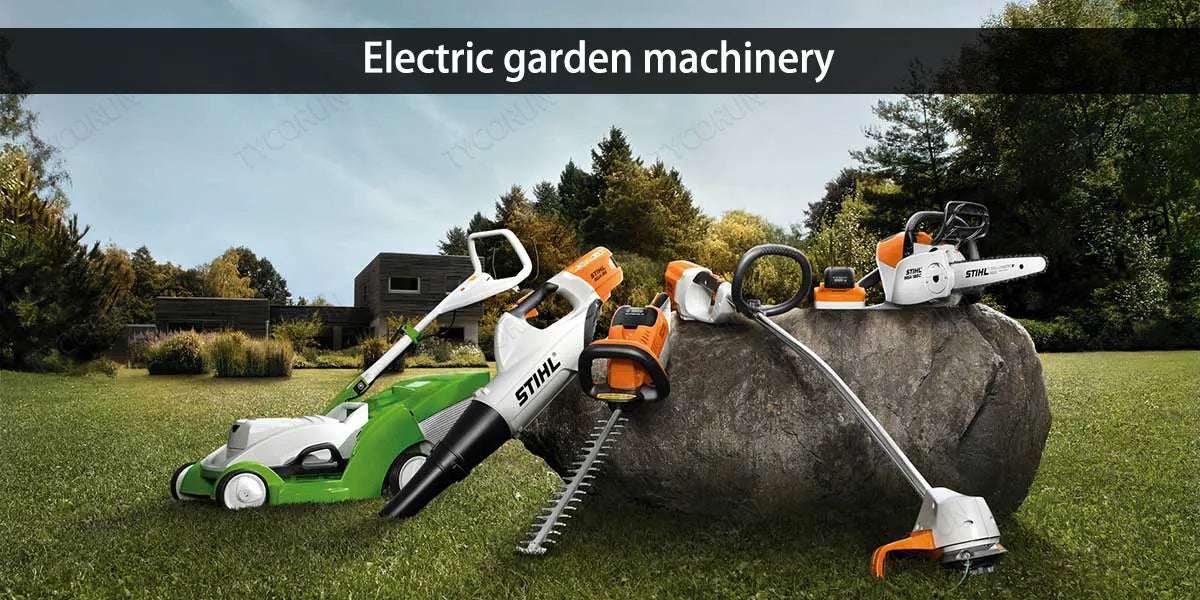 Electric garden machinery