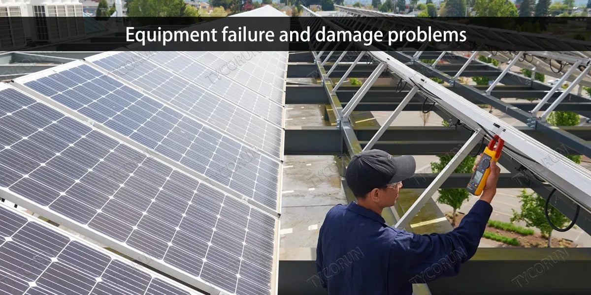 Equipment failure and damage problems