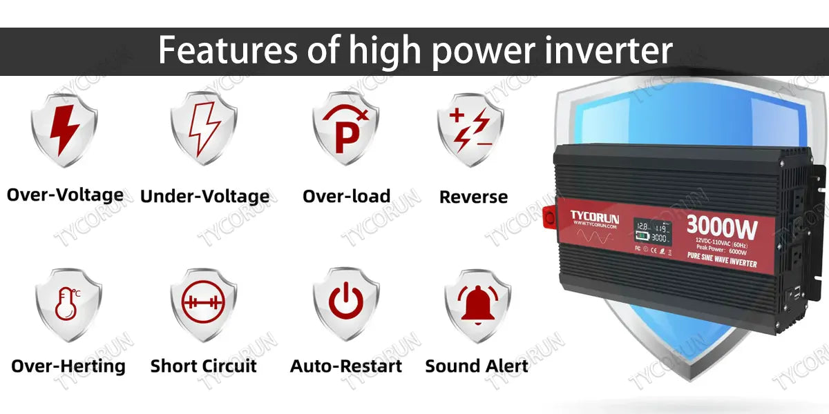 Features of high power inverter