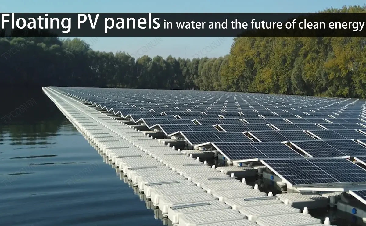 Floating PV panels in water and the future of clean energy