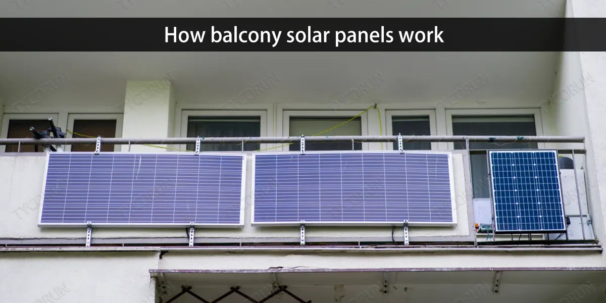 How balcony solar panels work