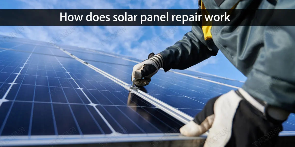 How does solar panel repair work