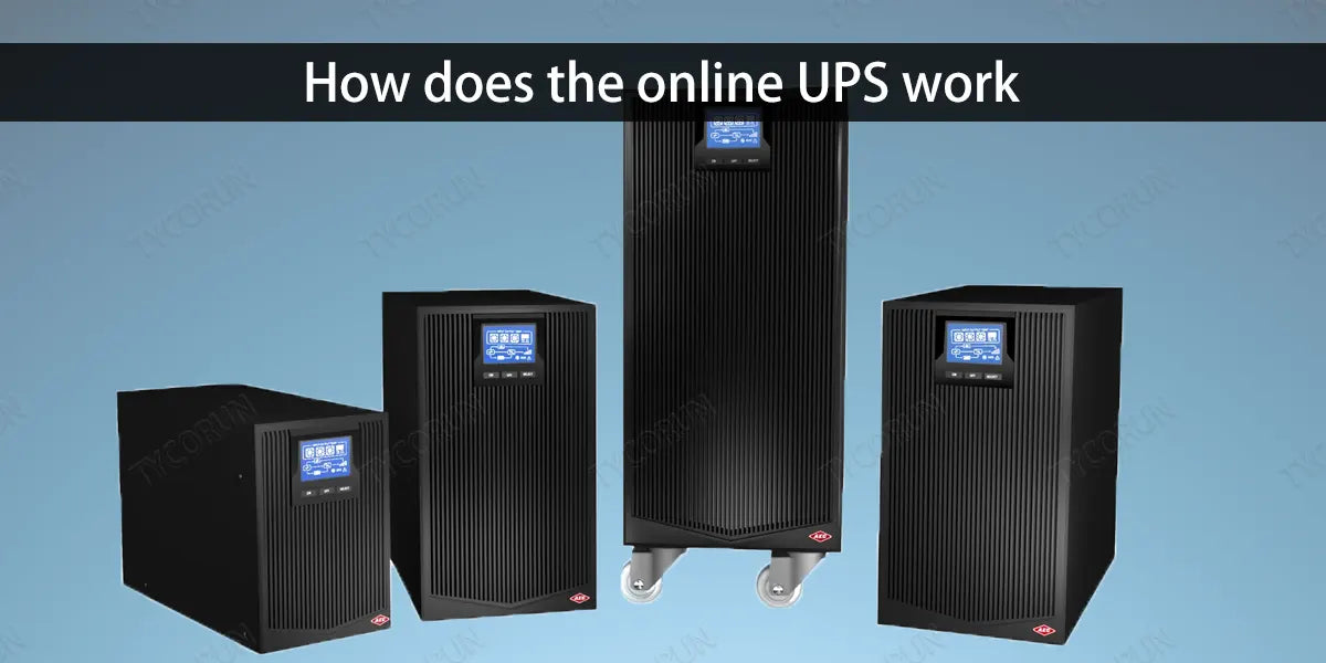 How does the online UPS work