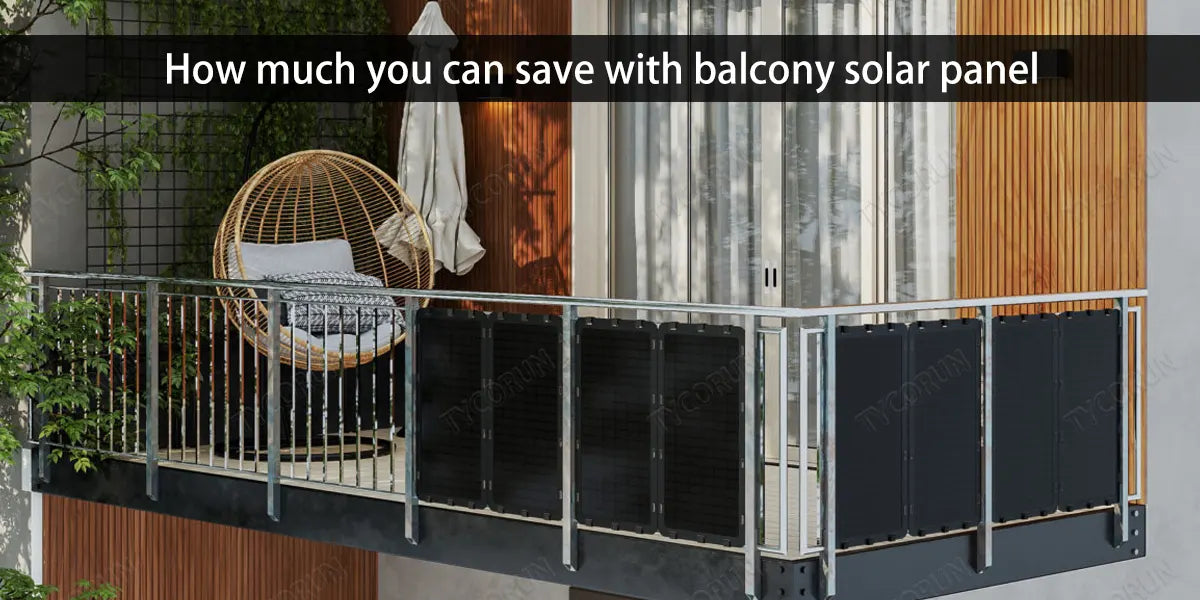 How much you can save with balcony solar panel