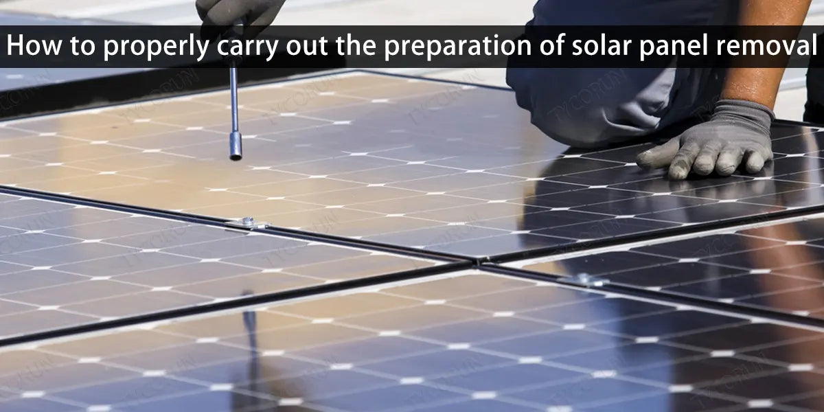 How to properly carry out the preparation of solar panel removal