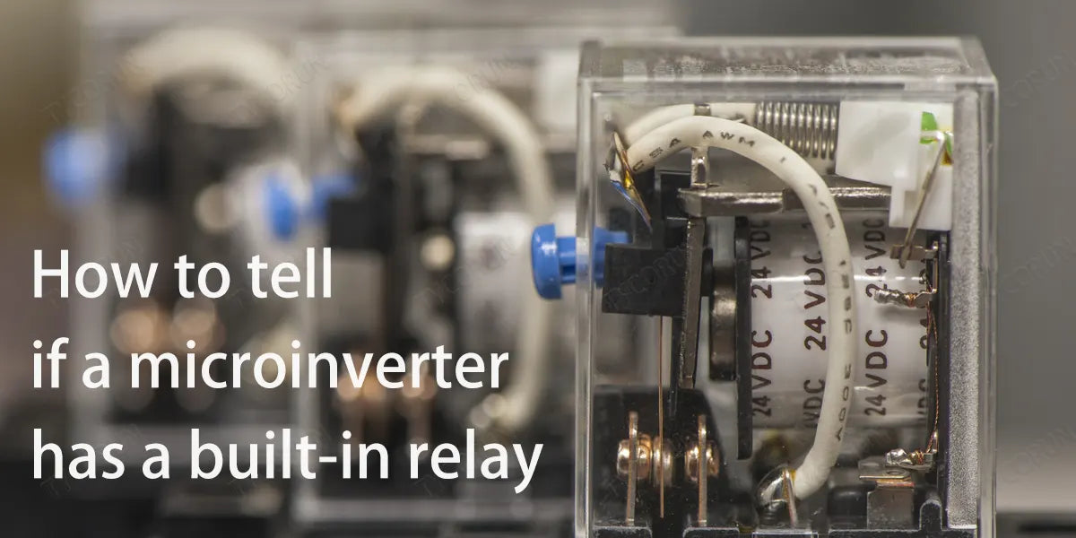 How to tell if a microinverter has a built-in relay